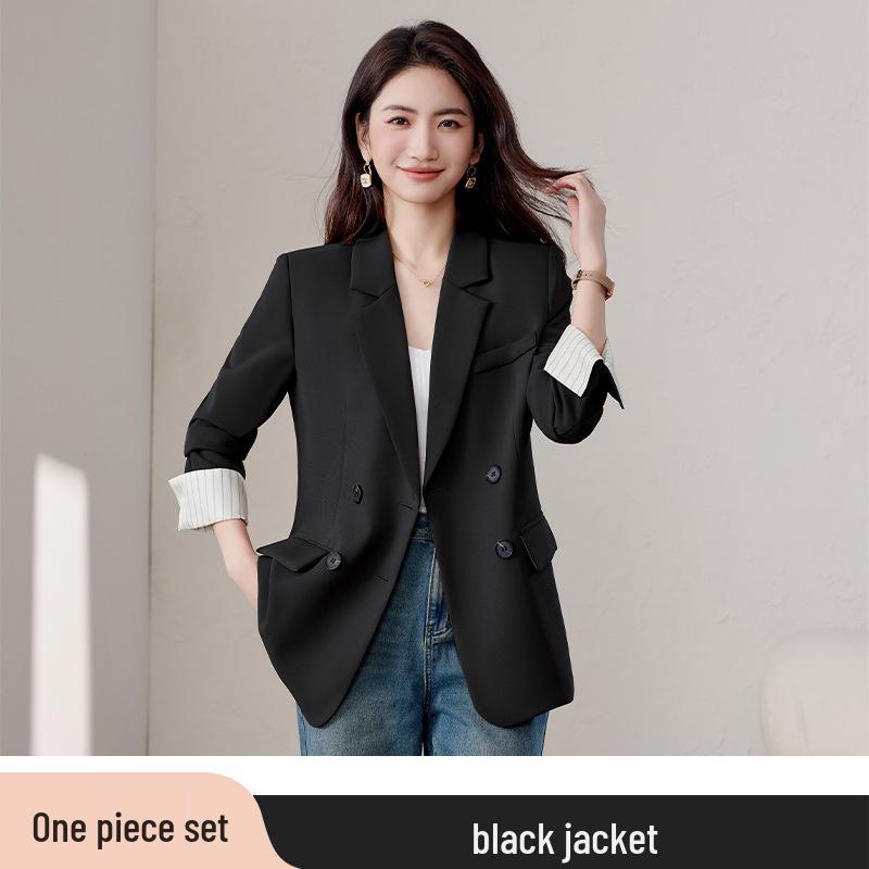 

Женский формальный блейзер с длинным рукавом на весну/осень 2025 - Высококачественный, Универсальный, Повседневный топ Medium