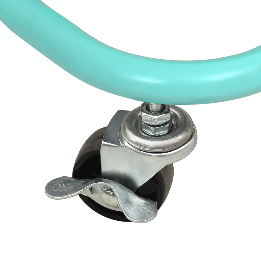 Vidaxl 3-Tier Kitchen Trolley, Turquoise, 42X35X85 Cm, Iron And Abs