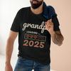 Grandpa Loading 2025 Print Unisexs Tshirt Casual Short Sleeve Grandfather Tee Top Pregnancy AnnounceUnisext Tees Summer Clothes