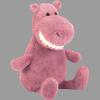 JELLYCAT Grinning Hippo, Big Grin With Big Teeth Dolls Plush Doll Standing Height 36cm