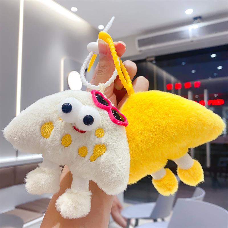 Cute Plush Cheese Doll Pendant Hand Rope Pendant Bag Pendant Doll Children's Small Gift