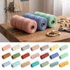 Materiali per Treccine per Principianti Corda di Cotone da 3 mm, 109 Metri Filo Colorato Naturale Intrecciato Filo da Lavoro a Maglia Filo per Creare Arazzi, Treccia a Mano,