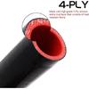 1-1/4 Inch 90 Degree Radiator Hose Rubber Elbow 4-Ply with 1-1/4 Inch 90 Degree
