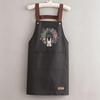 Waterproof Stain-Resistant Kitchen Apron with Simple Print