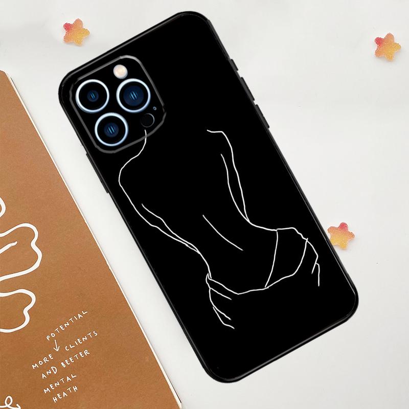 Sexy Nude Women Art Phone Case For iPhone 17 Pro Max 11 14 15 16 Pro Max 12 13 mini 16 Plus 16e 17 Air Funda