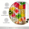 Fruit Slice Print Waterproof Shower Curtain For Bathroom, Bright Citrus Design Adds Freshness To Your Bathroom Decor