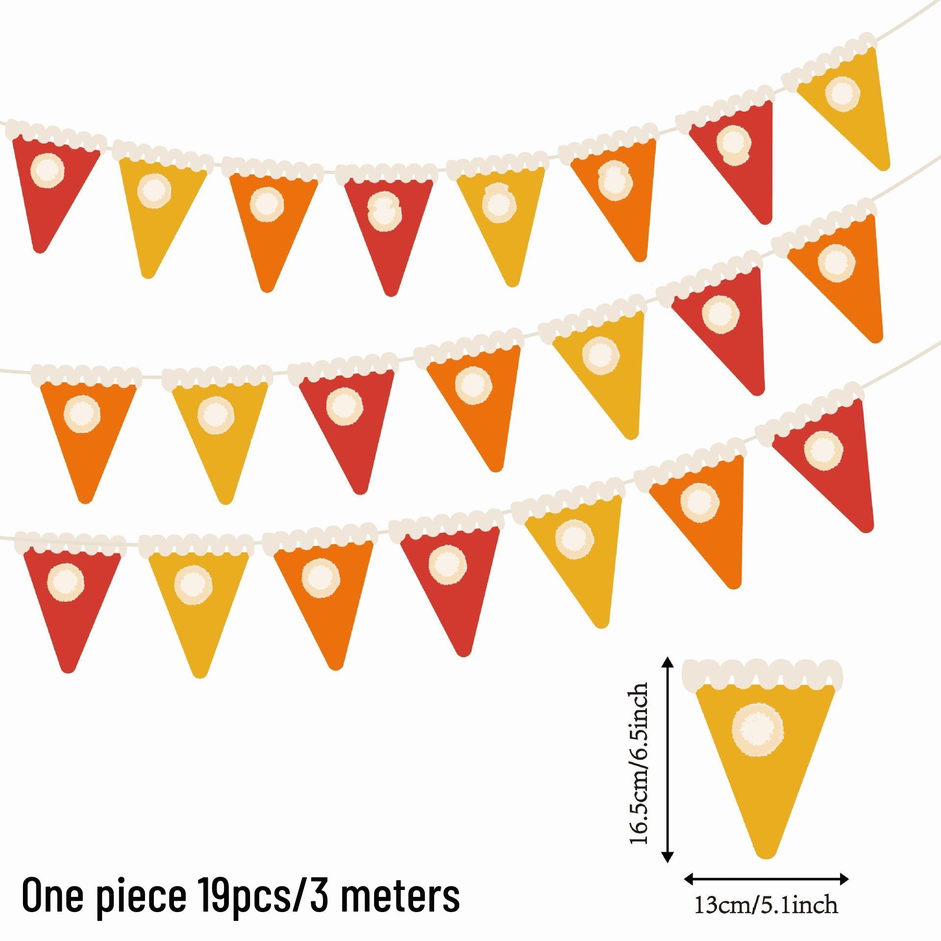 Colorful Birthday Banner: Triangle Paper Flags for Party Decorations