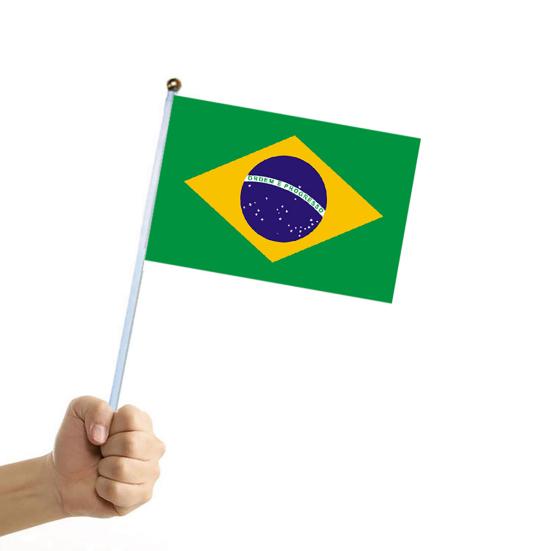 10Pcs Fans Cheering Flag Beautifully Exquisite Fine Workmanship Durable Eye-catching Cheer Lightweight National Flags Bunting Pennant for Contest