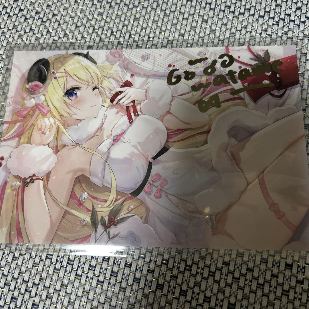 

[Б/У] Открытка Hololive Watamaki Tsunomaki к 1-й годовщине (без синего конверта)