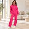 Completo da Donna con Mezza Zip Felpa a Manica Lunga e Pantaloni con Tasche Completo Casual 2 Pezzi