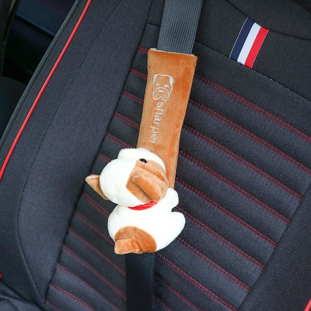 1pcs Car Safety Belt Cover Pads Universal Auto PU Leather Shoulder Cushion Protector Vehicle Seat Strap for Women and Children