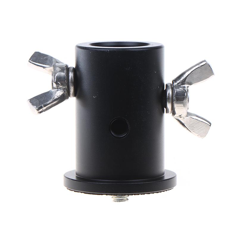 Aluminum Alloy Light Stand Adapter with 1/4"-20 Screw Knob Quick Install Stable Mount for Indoor Studio Photography