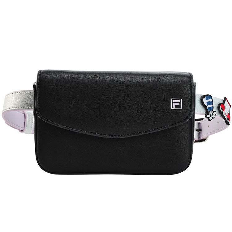 FILA Fashionable Versatile Sports Casual PU Waist Bag Women bags Deep-Black A13W235168F-BK Pitch Black 7990₽
