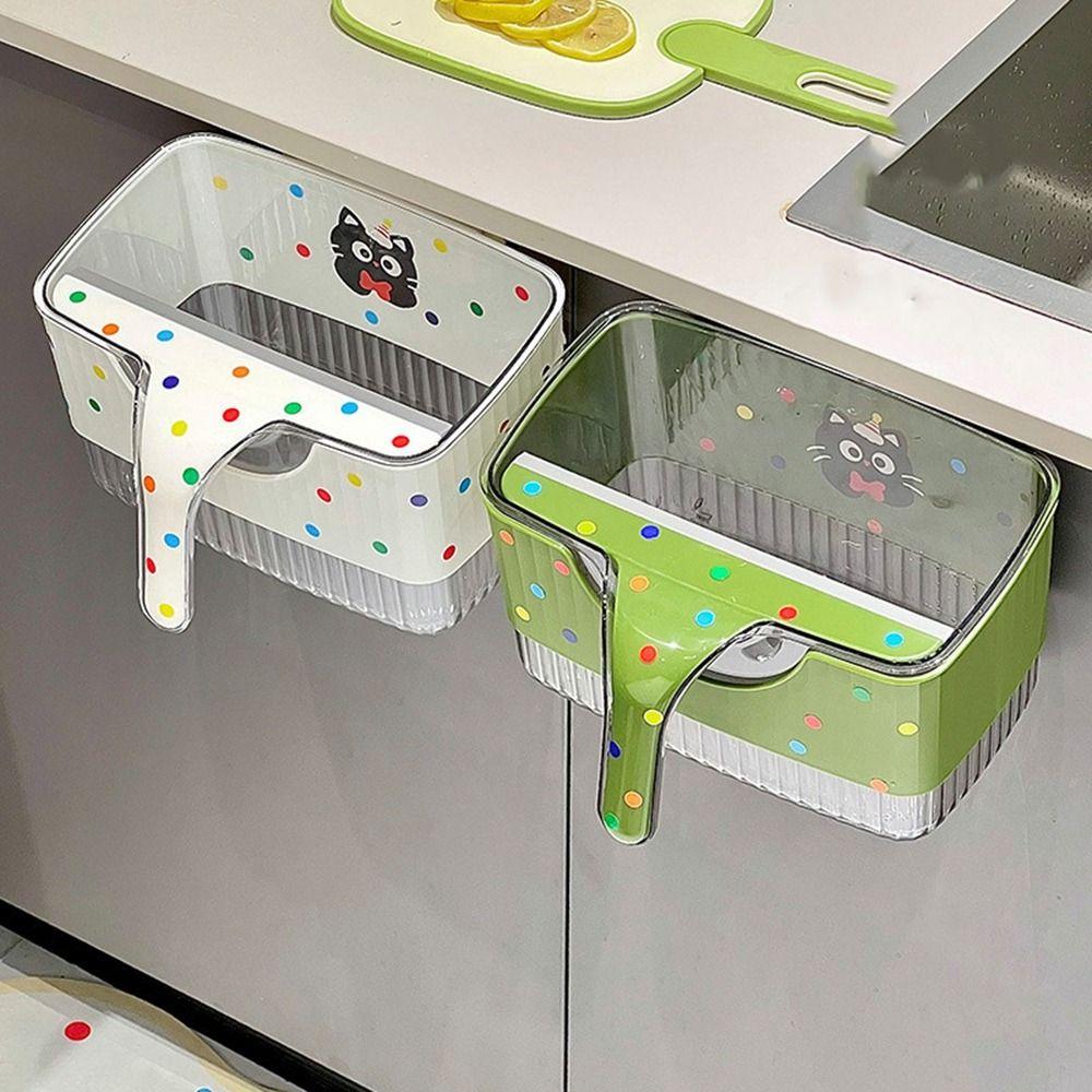 Space Saving Cabinet Door Compost Bin Cartoon Food Waste Bin Kitchen Wastebasket  Camping