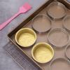 Stainless steel mousse ring mold circular tower ring with holes French oval cake cheese DIY baking tool