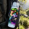 1PC Colorful Dragon DJ Music Cartoon 750ml Color Plastic Sports Water Bottle Leakproof Flip Straw Lid Suitable for Sports Office Home Use