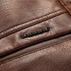 Haining fur integrated leather jacket men's jacket PU leather middle-aged men's coat season dad outfit