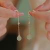 Vintage-style long tassel earrings for women, light luxury with a high-end feel, niche temperament, new Chinese-style earrings