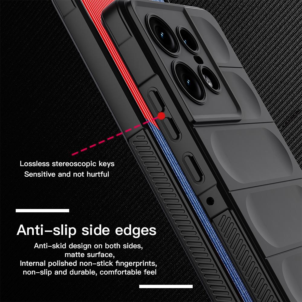 KEYSION Shockproof Case for Motorola Edge 50 Pro 5G G34 5G Anti-skid Soft Silicone Phone Back Cover for Motorola MOTO G34 5G