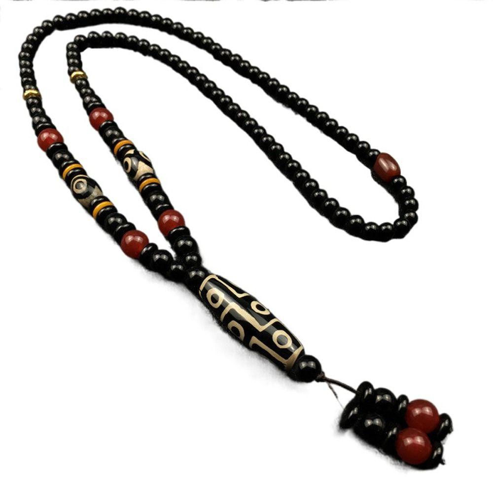 Agates Pendant Sweater Chain Girl Necklace Fashion Jewelry Men Necklace Ethnic Style Necklace