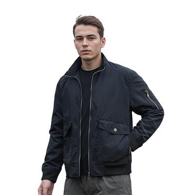 Spring and Autumn Jacket, Casual Jacket, Outdoor Workwear, Flight Jacket, Men's Loose Stand Up Collar Top