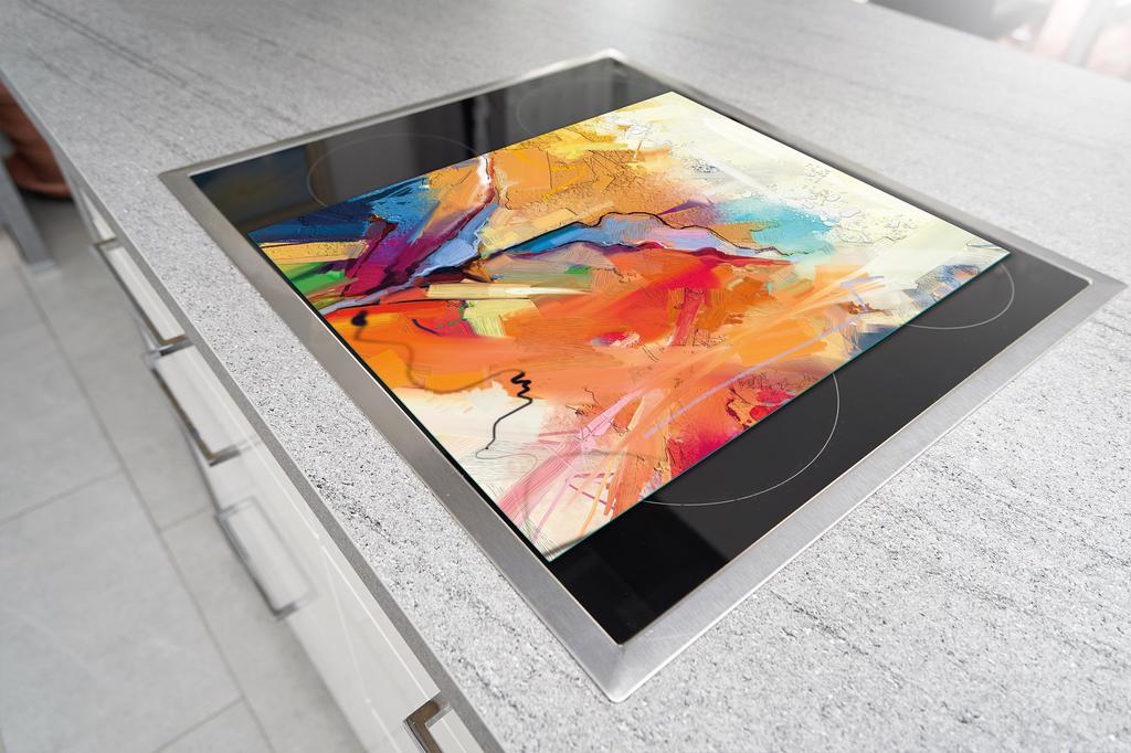PLANCHE À DÉCOUPER EN VERRE 45x52 COULEUR
