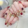 Premium Long Sparkle Handmade Faux Nails - Brightening Nail Art Stickers