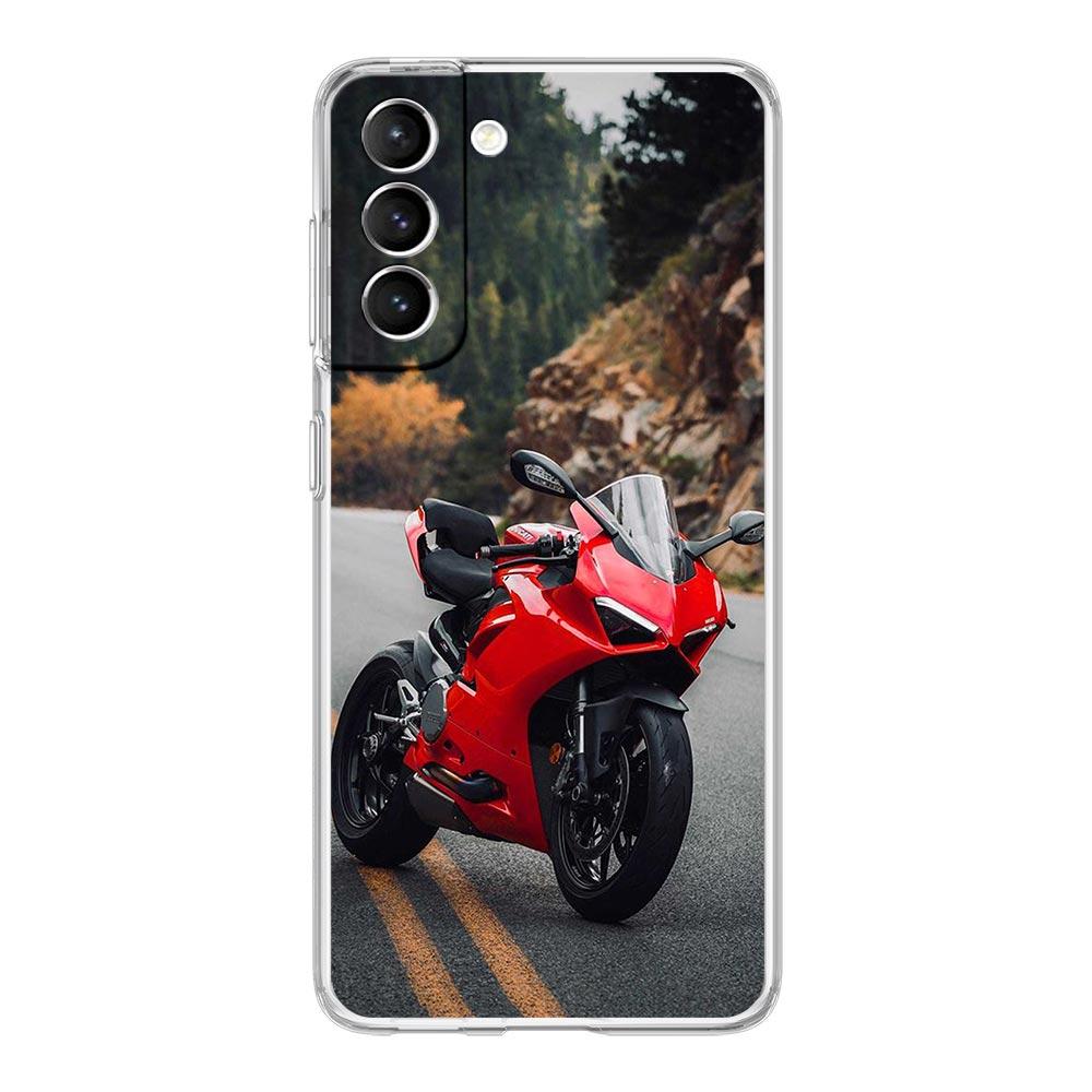 Phone Case For Samsung Galaxy S25 S24 S23 FE S22 Ultra S20 S21 5G S10 S9 Plus S10E S8 Soft Cover Moto Cross Motorcycle Sports