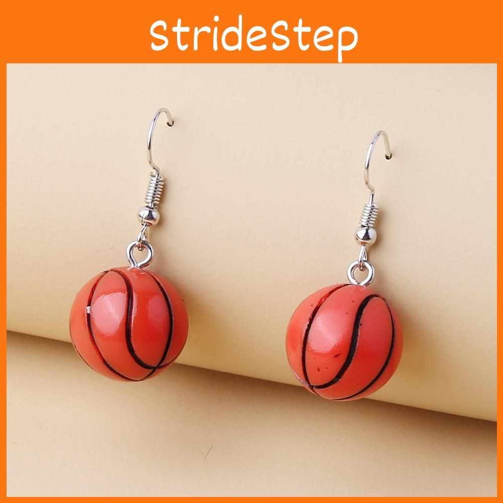 Nba Inspired Resin Earrings With Geometric Design For Casual Or Party Wear