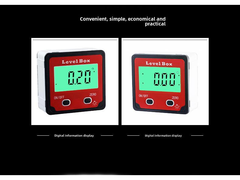 ETOPO 360° Digital Inclination Box with Backlight & Strong Magnet