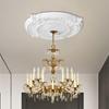 Ceiling Medallions PU Ceiling Medallion For Chandelier Elegant European Safe Decoration For Homeowners Contractors Interior