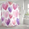 1pc Bathroom Shower Curtain, Wedding Anniversary Celebration, Valentine's Day Shower Curtain, Includes 12 Hooks, 70.87*70.87in