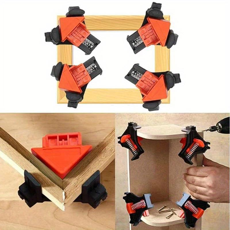 4pcs Corner Clamp woodworking 90 Degree Right Angle Clamp Wood Clamps Adjustable