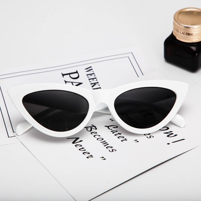 

Солнцезащитные очки ретро треугольной формы «кошачий глаз», женские персонализированные солнцезащитные очки «кошачий глаз» от Tide Dancing Spice Girl