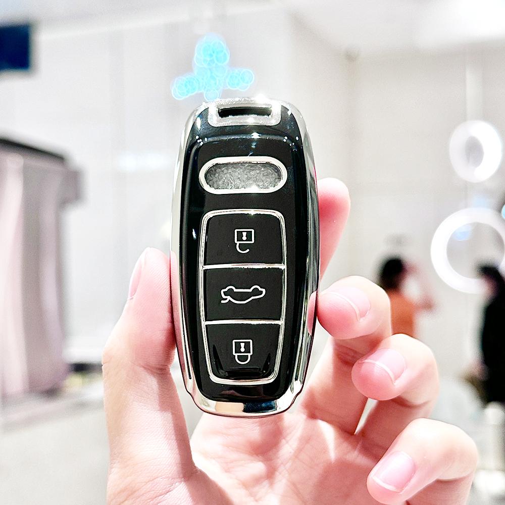 

Корпус с 3 кнопками для Q8 RSQ8 A6 C8 S6 RS6 A7 S7 RS7 A3 8Y A8 D5 4N RS E-tron GT Q4 Q7 4M TPU Чехол-крышка для пульта автомобильного ключа silver ede coverg чёрный