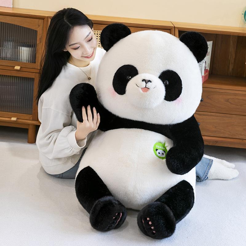 Cute Fatty Panda Plush Toy Children's Sleeping Pillow Zoo Travel Souvenirs National Treasure Gifts