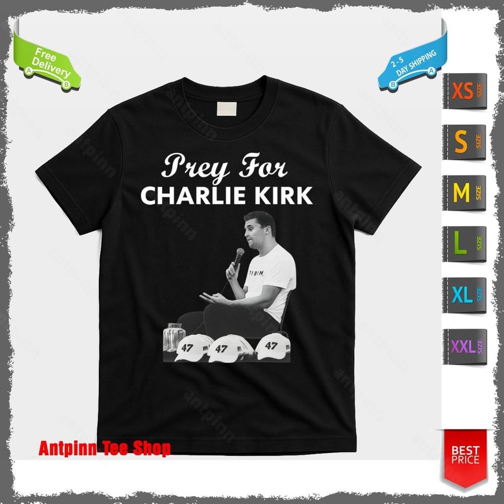 Pray For Charlie Kirk Rest In Peace Support Tribute T-Shirt Unisex Unisex T-Shirt XL