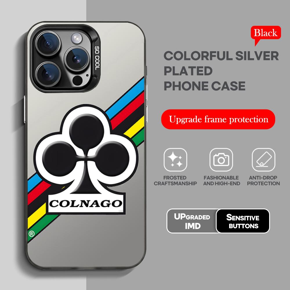 

Высококачественный модный чехол для телефона с логотипом C-Colnago, черный, IMD, разноцветный, серебристый. Подходящий мягкий чехол для iPhone 16 15 14 13 12 11 XS Pro Max iPhone 15 Pro