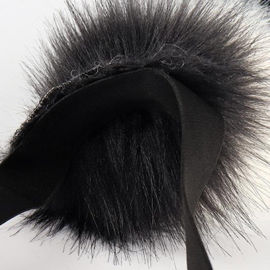 Cosplay Fake Fox Tail Soft Fuzzy Plush Banded Contrast Color Adjustable Waist Circumference Elastic Band Performance Club Dance Paty Costumes