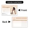 1pc 2026 Calendar, Cartoon Black Women Theme,  12 Months Monthly Schedule,Desk Calendar, Perfect Gift for Birthdays & Christmas