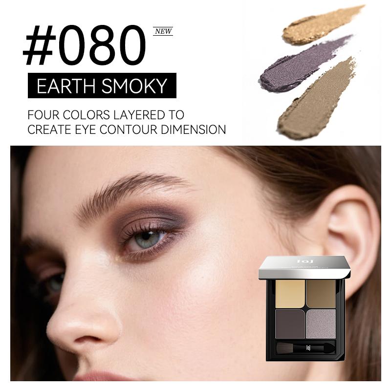 Highlighter-Palette, 4 Farbtöne, Seidige Textur, Lässt sich nahtlos verblenden, Verleiht Ausstrahlung, Hebt hervor, Beleuchtet, Helle bis mittlere Hauttöne, Angereichert mit Squalan, 24 Stunden Halt