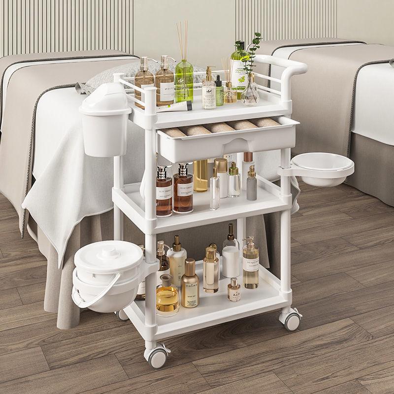 High-End Friseurtrolley: Bewegliches Aufbewahrungsregal für Schönheitswerkzeuge für Salon & Gesundheitszentrum