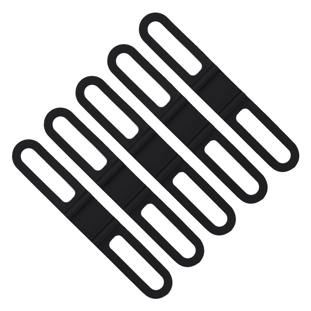 5Pcs set Multipurpose Bike Cycling Bicycle Silicone Fixed Strap Bandage Flashlight Mount Holder