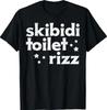 Skibidi Toilet Rizz Funny Saying Meme Boys Kids Men Women T-Shirt