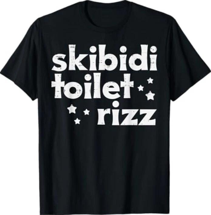 Skibidi Toilet Rizz Funny Saying Meme Boys Kids Men Women T-Shirt S