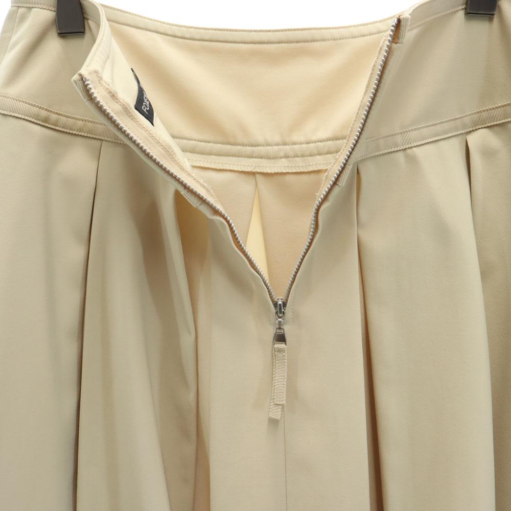FOXEY NEW YORK made in Japan Mimole length flare skirt beige Women Used