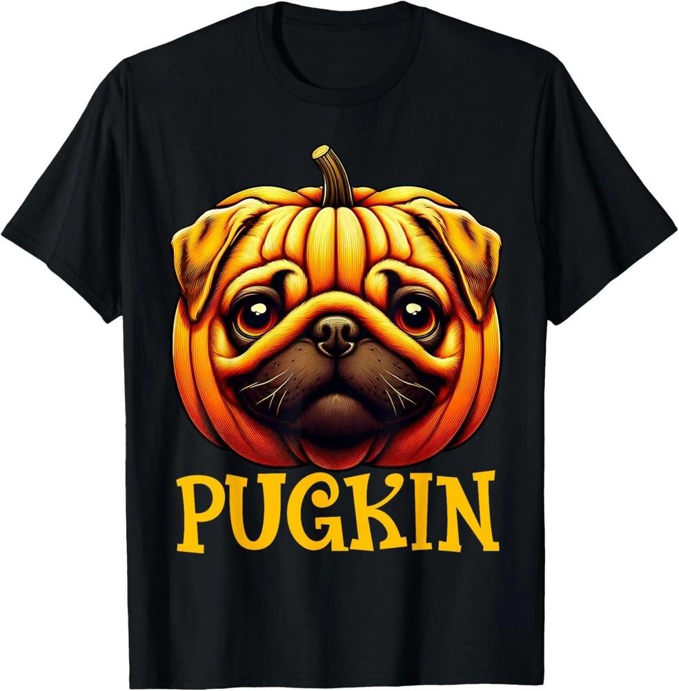 Funny Pugkin Pumpkin Halloween Thanksgiving Outfit Unisex Unisex T-Shirt XL