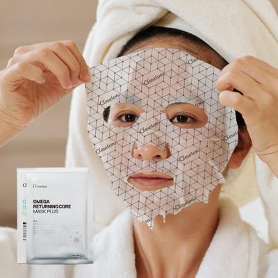 Omelon Microcurrent Mask Pack Omega Turning Core Plus, 8 Pieces, 1 Set