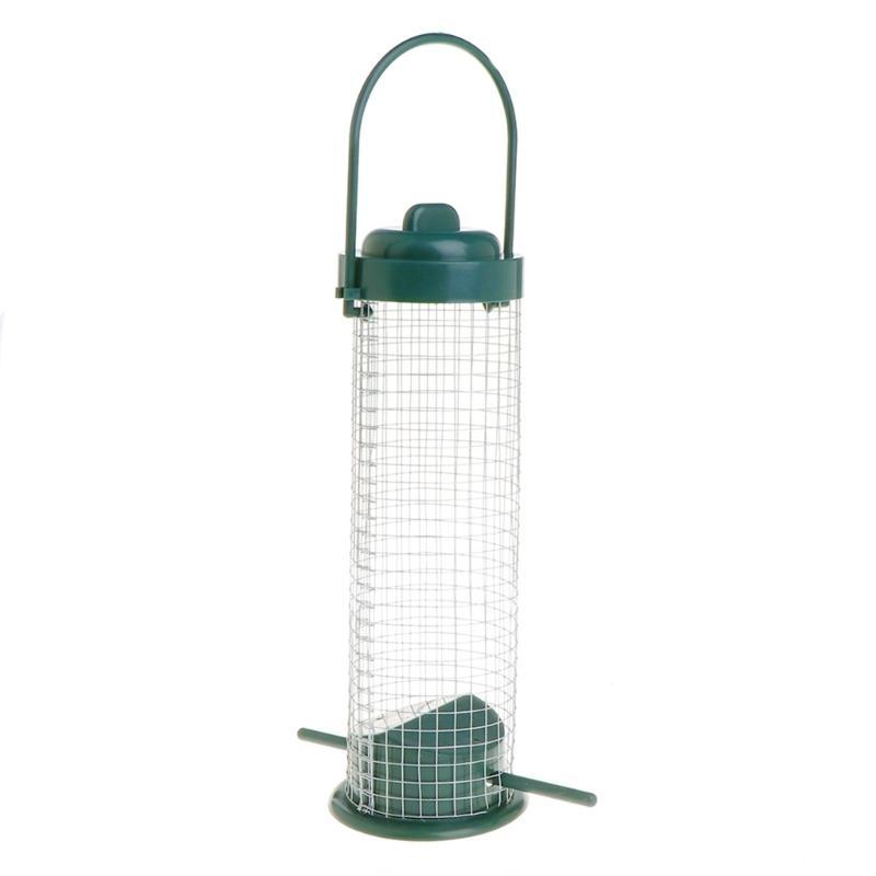 Bird Feeder Metal Mesh Tube Bird Suet Feeders Outdoor Hanging Wild Bird Feeder