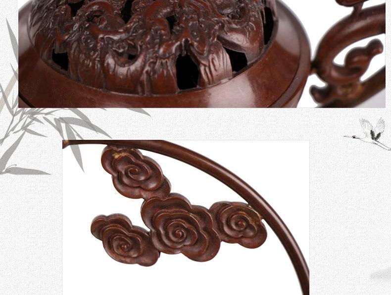 Bluetooth Copper Pixiu Incense Burner Ornament - Backflow Pendant for Home Decor